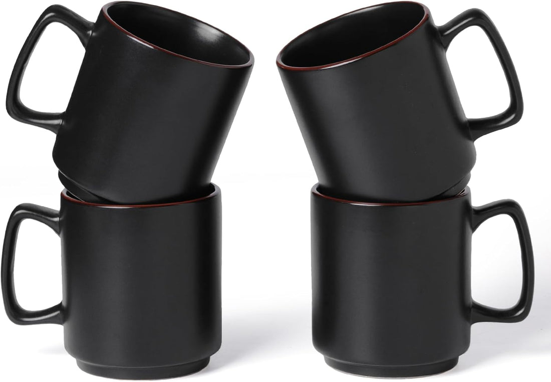 Lessden shop Ceramic Coffee Mug Set Starlight Blue Cups with Handle