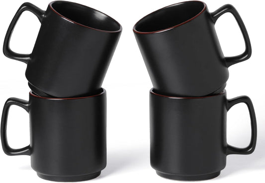 Lessden shop Ceramic Coffee Mug Set Starlight Blue Cups with Handle