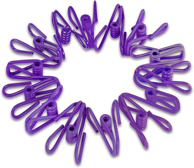Lessden shop Purple Chip Bag Clips Multipurpose Food Sealing Clips Pack