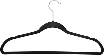 Lessden shop Super Slim Velvet Huggable Hangers Black Pack
