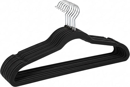 Lessden shop Super Slim Velvet Huggable Hangers Black Pack