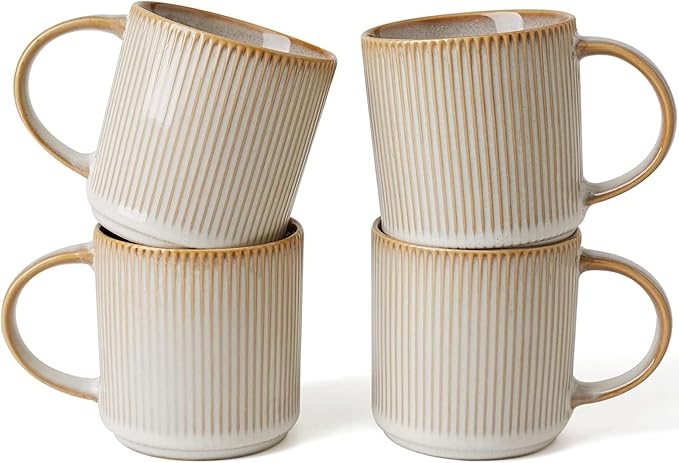 Lessden shop Ceramic Coffee Mug Set Starlight Blue Cups with Handle