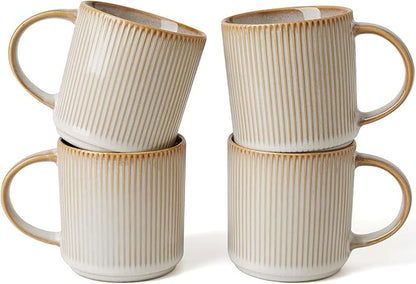 Lessden shop Ceramic Coffee Mug Set Starlight Blue Cups with Handle